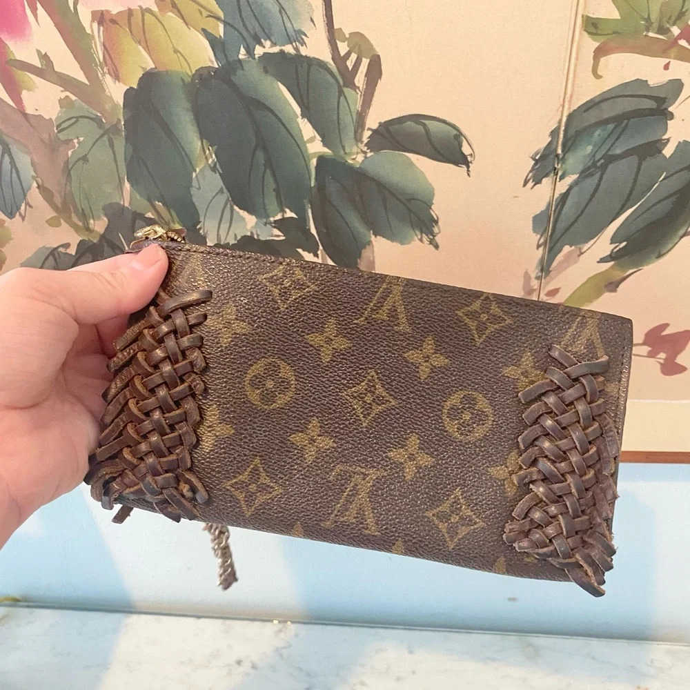 Louis Vuitton Fringe Reworked Wristlet VGUC - Picture 3 of 5